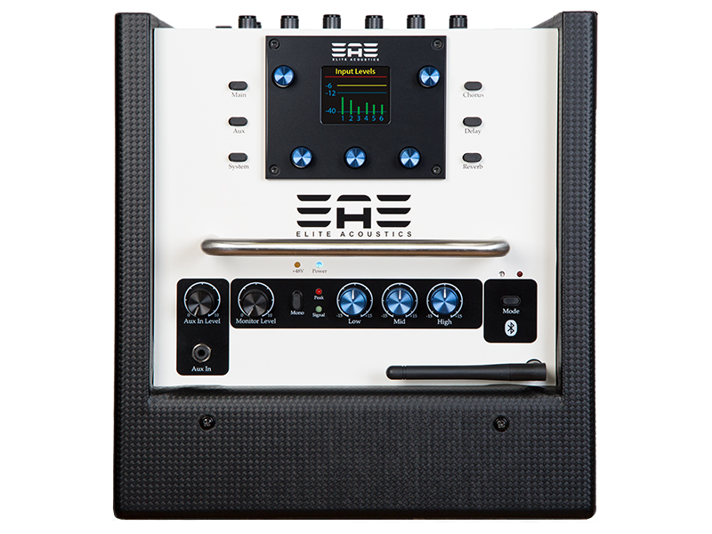EAE - D6-8 rechargeable acoustic amplifier with bluetooth and built-in 6 channel digital mixer.