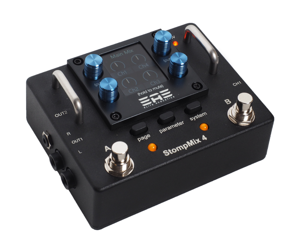 Introducing the StompMix 4 - Acoustic Amplifier - Digital Mixer